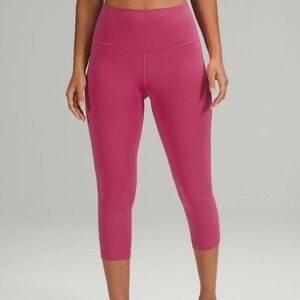 Lululemon Align High-Rise Crop 21" Pink Lychee Size 4